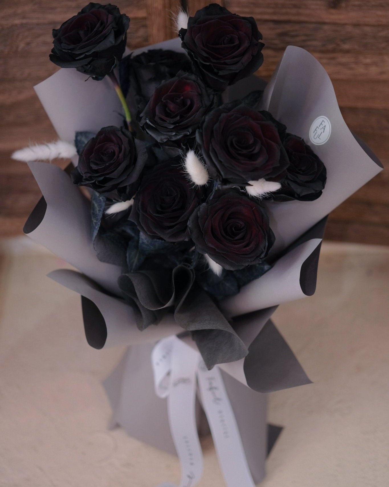 Dark Bloom | Black Rose - Fresh Flowers - Bouquet - Anniversary - Black Rose - Bouquet - 3