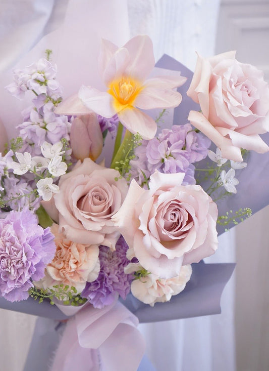 Grace | Quicksand Rose - Fresh Flowers - Bouquet - Birthday - Bouquet - Carnation - 2