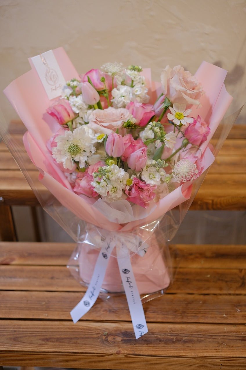 Petals of love | Rose & Tulip - Fresh Flowers - Bouquet - Anniversary - Birthday - Bouquet - 2