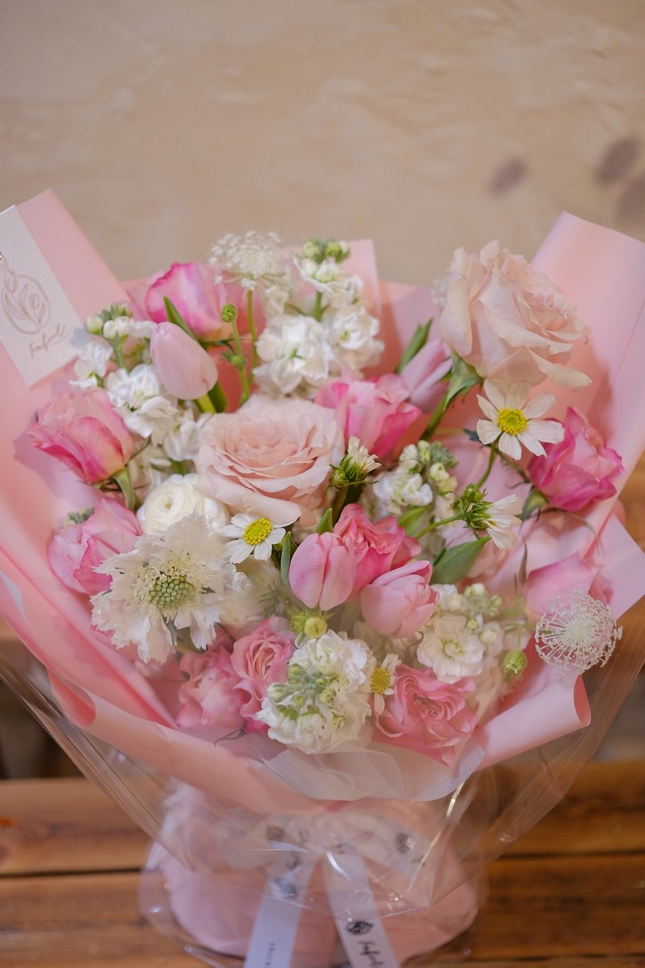 Petals of love | Rose & Tulip - Fresh Flowers - Bouquet - Anniversary - Birthday - Bouquet - 3
