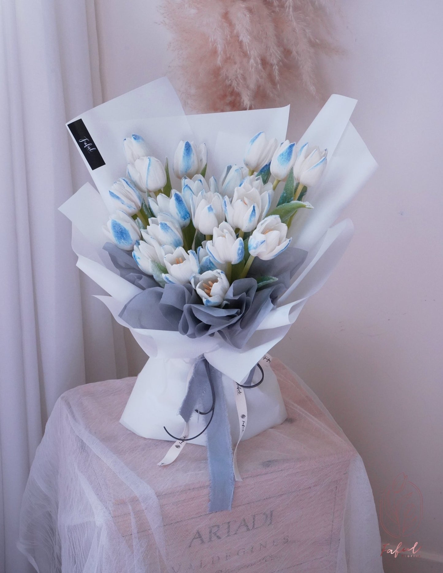 Snowflake | Frozen Light Blue Tulip - Fresh Flowers - Bouquet - Bouquet - for him - Speedy Recovery - 4