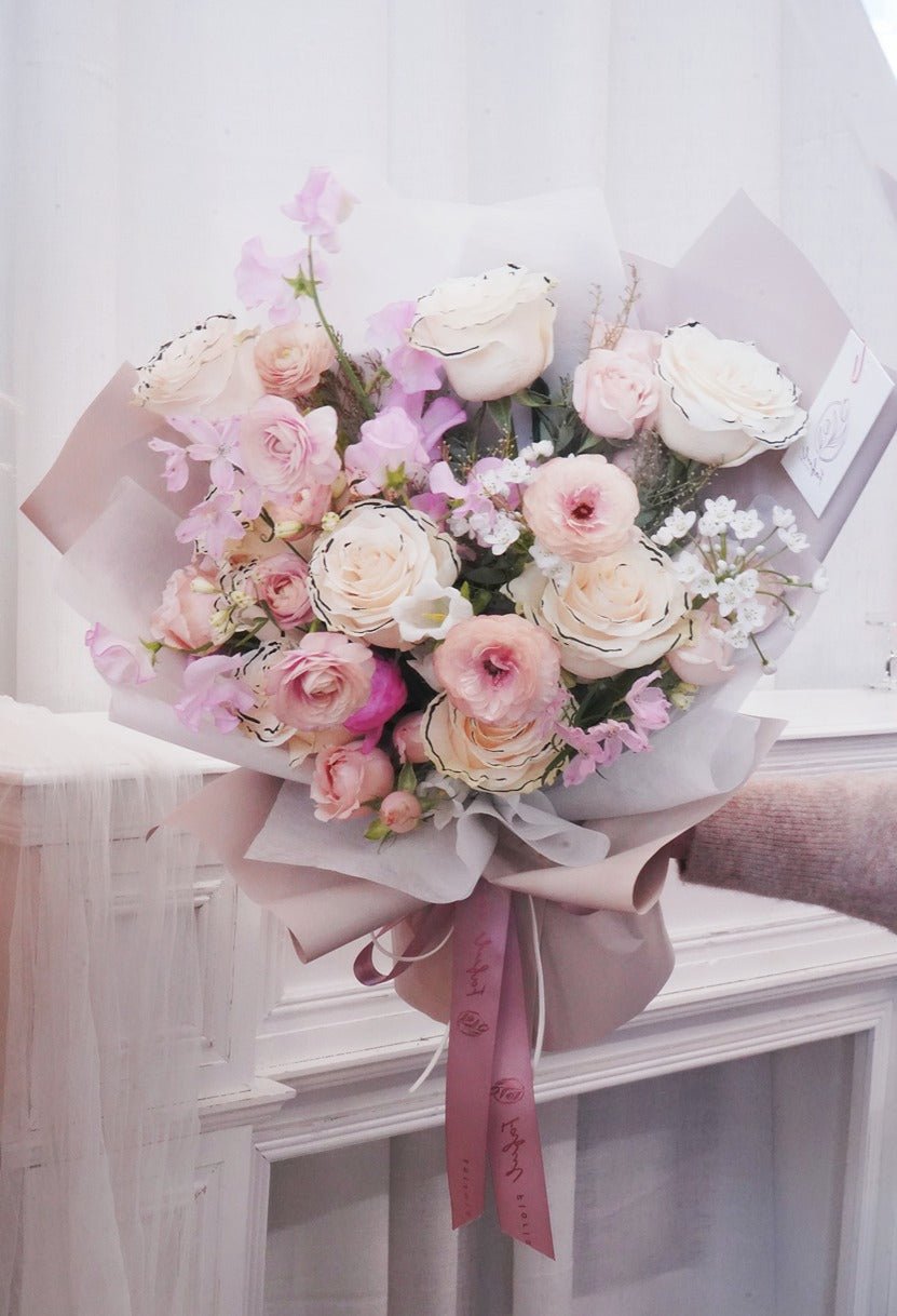Blush Pink | Chanel Rose - Fresh Flowers - Bouquet - Birthday - Bouquet - Chanel Rose - 3