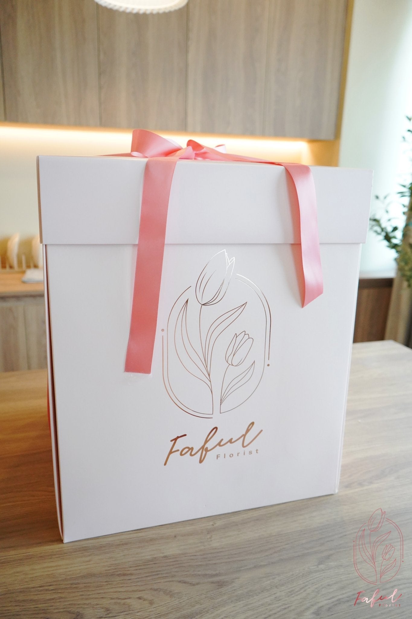 Champagne | Champagne Rose & White Rose - Fresh Flowers - Flower Box - Anniversary - Birthday - Champagne Rose - 6
