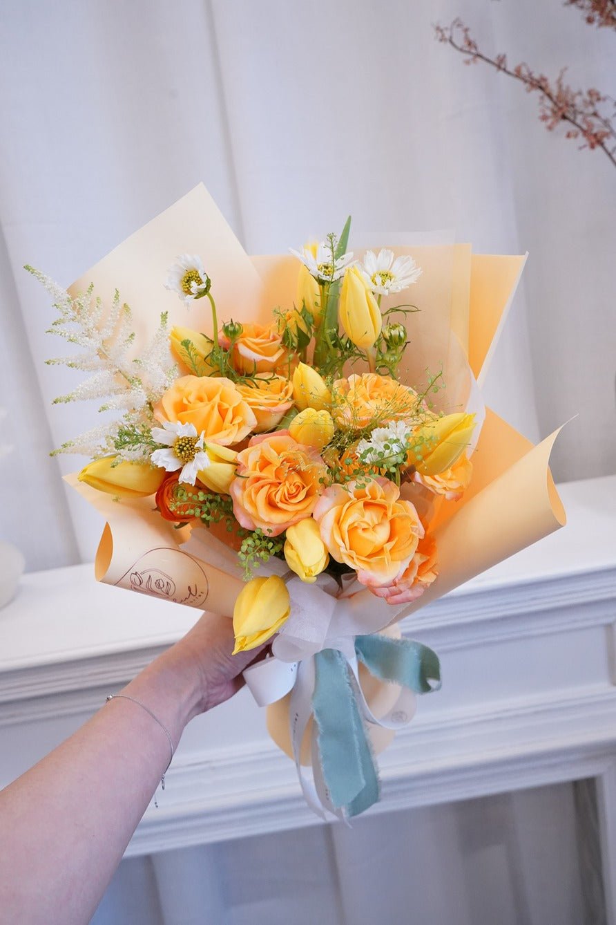 Cherry | Yellow Tulip - Fresh Flowers - Bouquet - Bouquet - Graduation - Speedy Recovery - 1