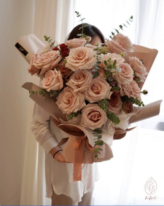 Quicksand Rose | Creamy Blush Pink - Fresh Flowers - Bouquet - Birthday - Bouquet - Romance - 1