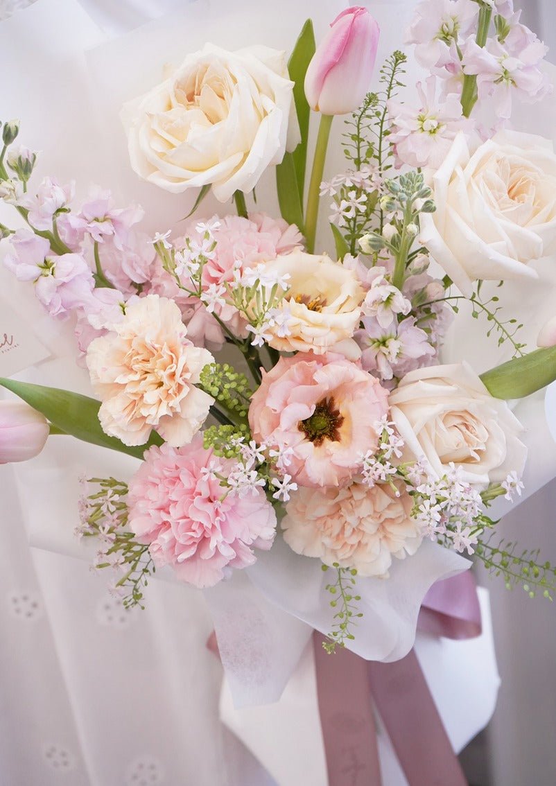 Her love | White Rose - Fresh Flowers - Bouquet - 2023Mday - Anniversary - Bouquet - 3