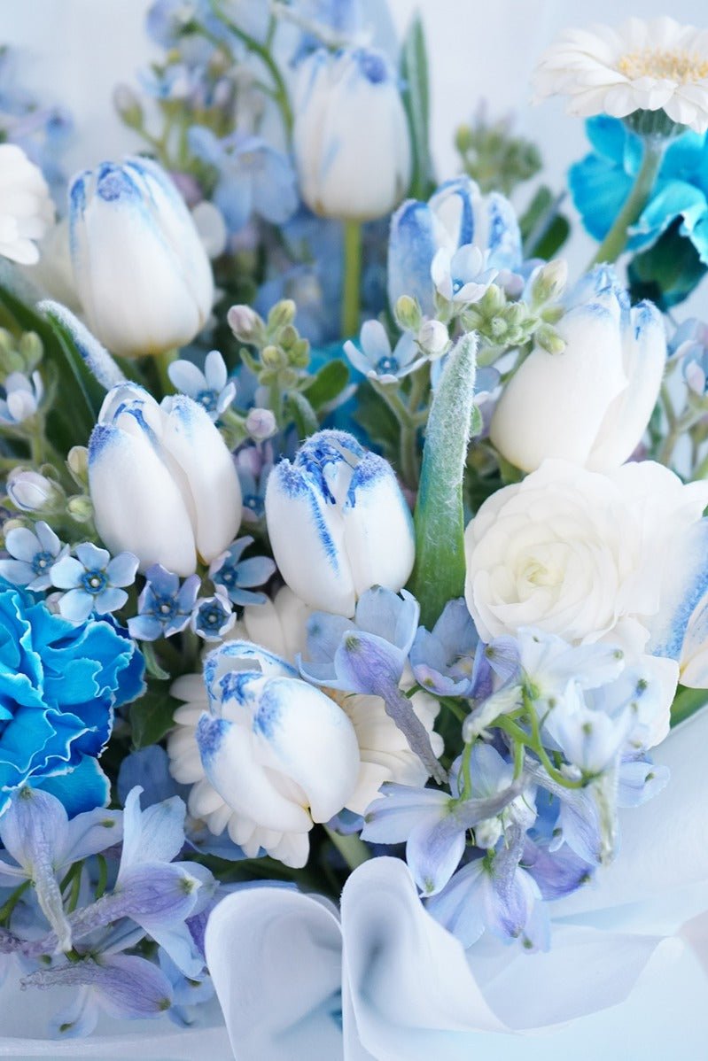 Ice Blue | Frozen Light Blue Tulip - Fresh Flowers - Bouquet - Bouquet - for him - Speedy Recovery