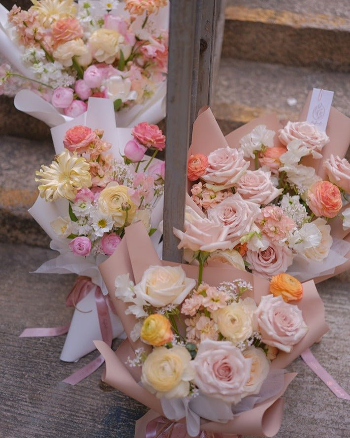 Le Macaron - Fresh Flowers - Bouquet - 2024vday - Birthday - Bouquet - 7