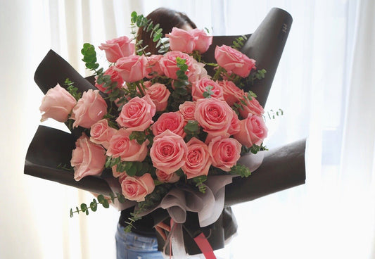 Purity | Pink O'Hara Rose - Fresh Flowers - Bouquet - Bouquet - Proposal - Rose - 1