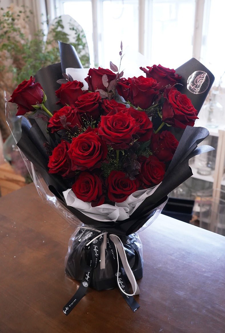 Red Rose | 20 Roses - Fresh Flowers - Bouquet - Bouquet - Proposal - Romance - 2