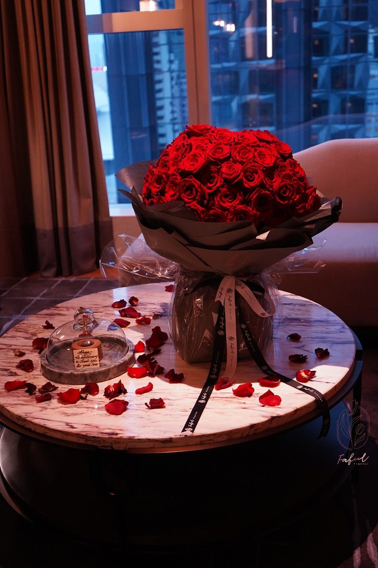 Red Rose | 99 Roses - Fresh Flowers - Bouquet - Bouquet - Proposal - Romance - 1
