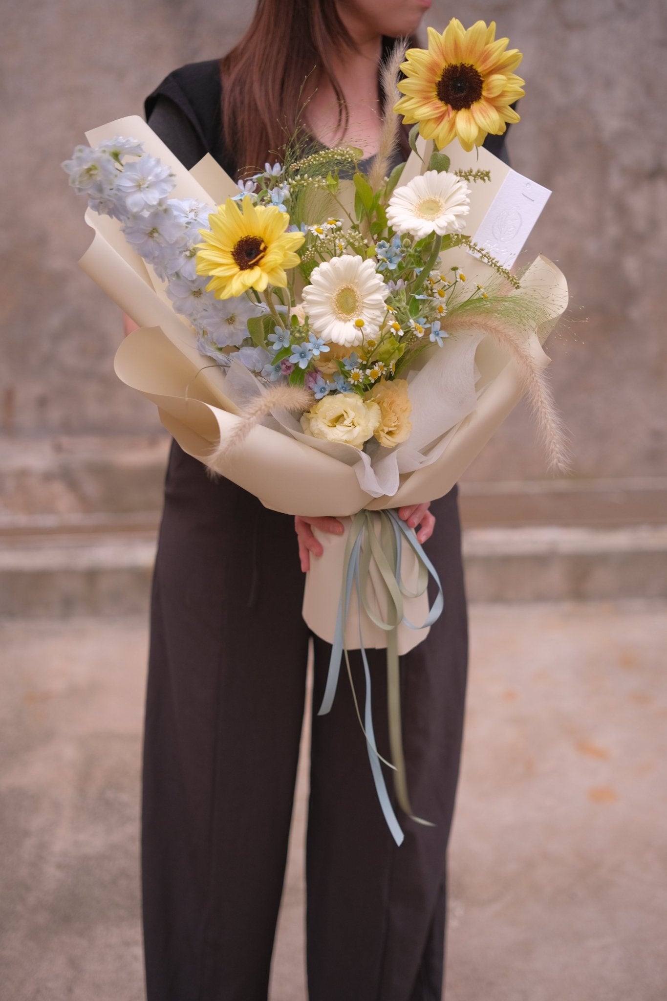 All the best ｜Mini Sunflower by Faful Florist Hong Kong
