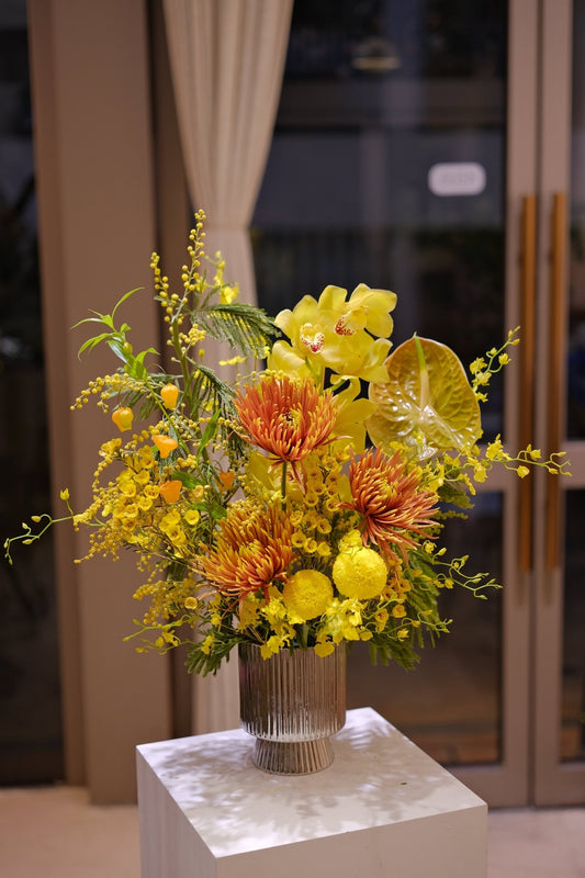 金銀滿屋 | Chinese New Year Centrepiece - Fresh flowers - 2025CNY - 1