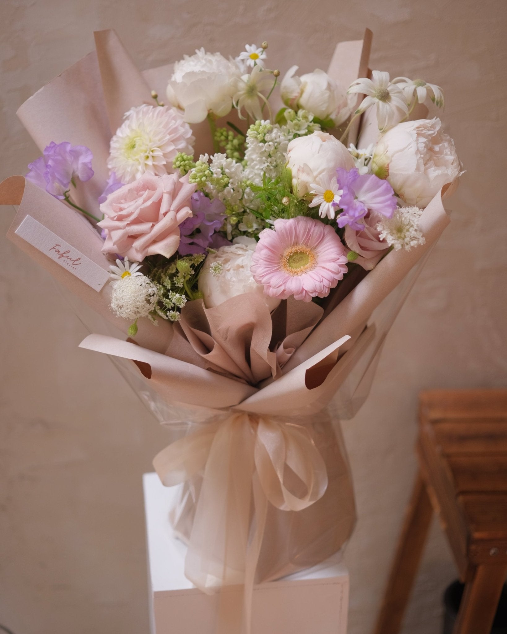 Creamy White Peony | Peony - Anniversary - Birthday - Bouquet - 1