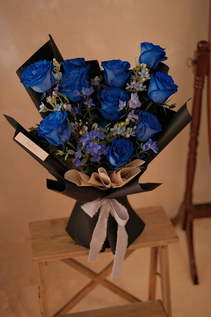 Mystery| Blue Rose - Fresh Flowers - Bouquet - Blue Rose - Bouquet - Romance - 1