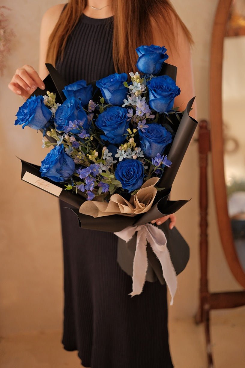 Mystery| Blue Rose - Fresh Flowers - Bouquet - Blue Rose - Bouquet - Romance - 2