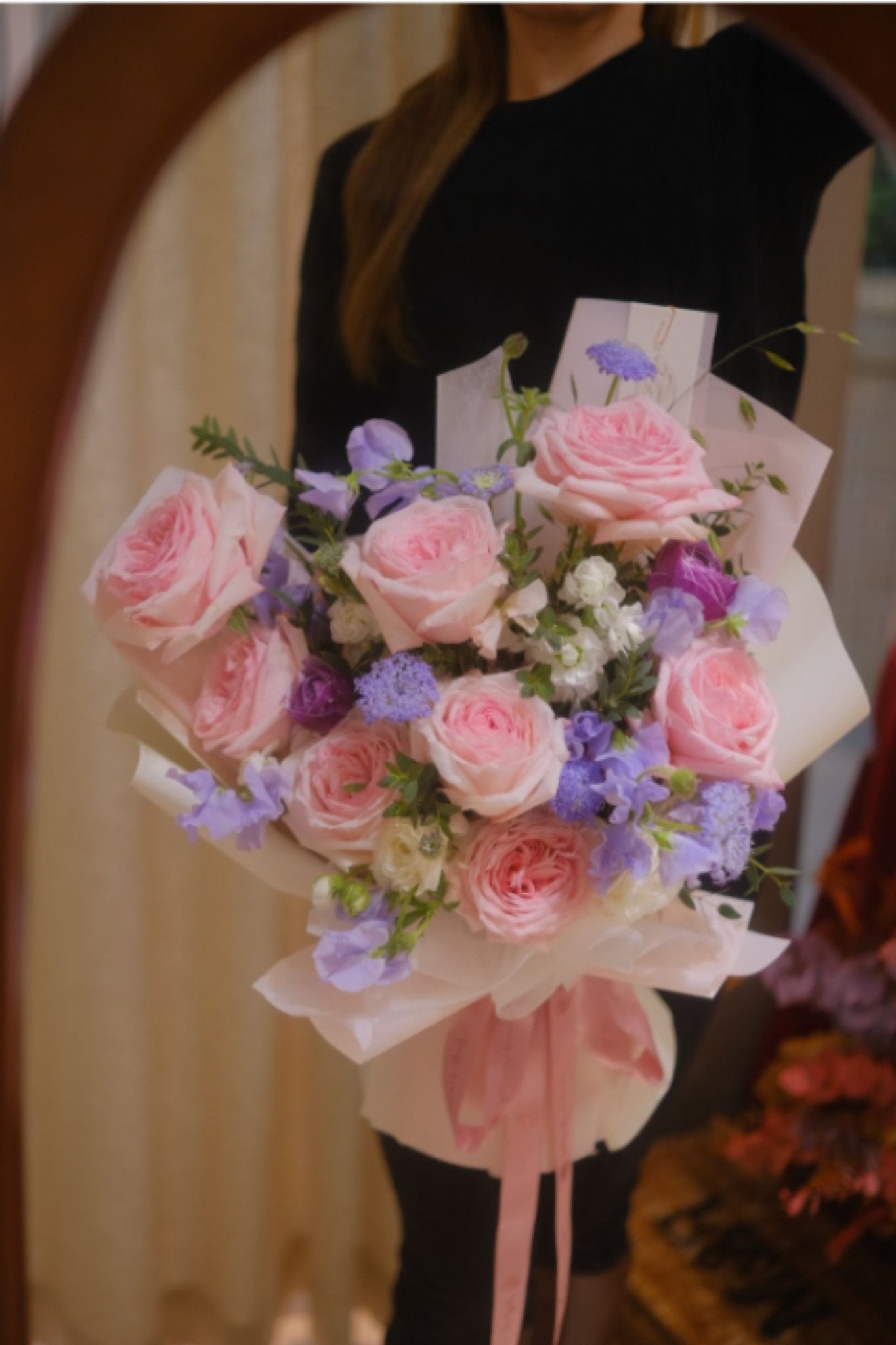 Our love | Pink O'hara Rose - Standard - - Anniversary - Bouquet - Proposal - 1