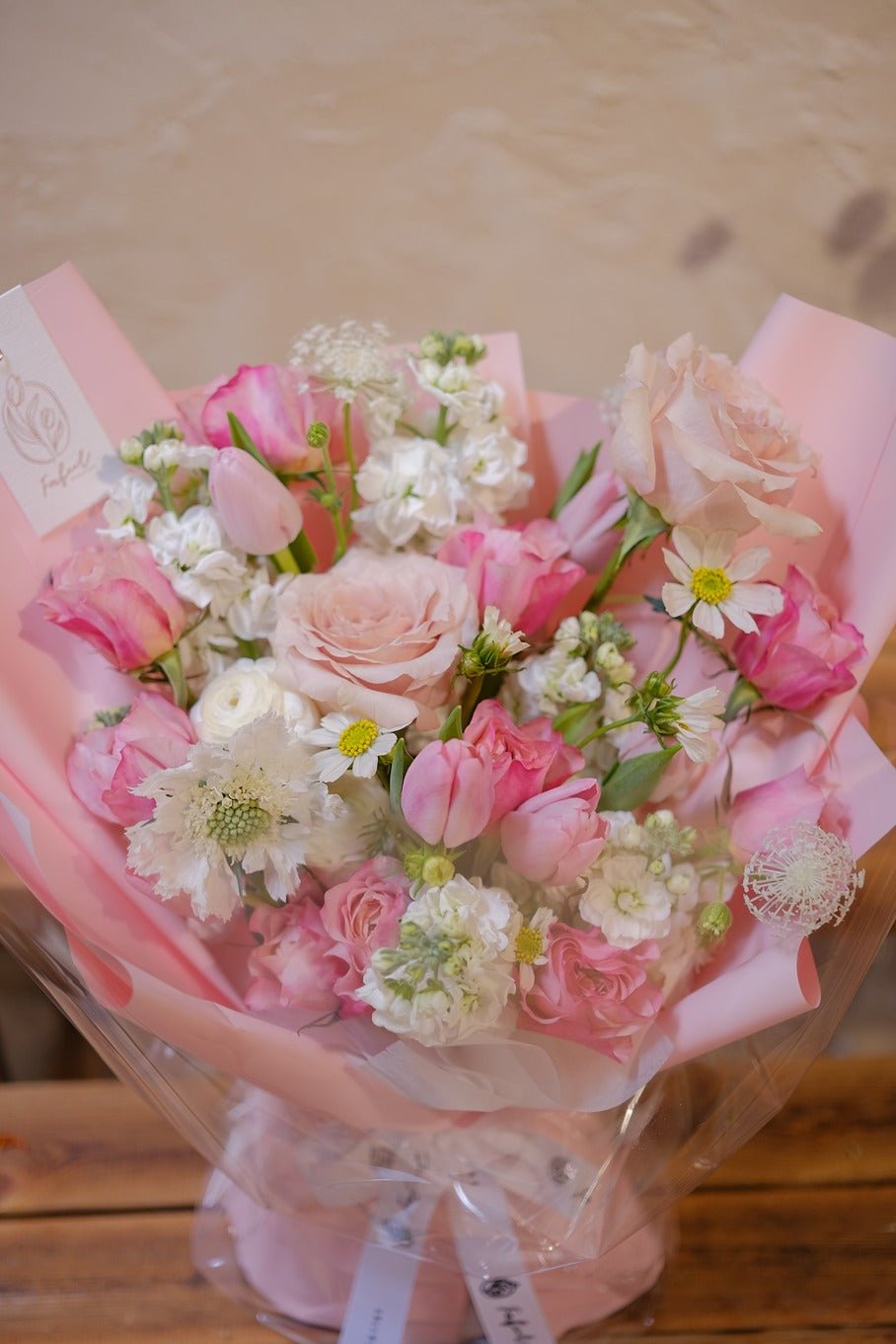 Petals of love | Rose & Tulip - Standard - Anniversary - Birthday - Bouquet - 3
