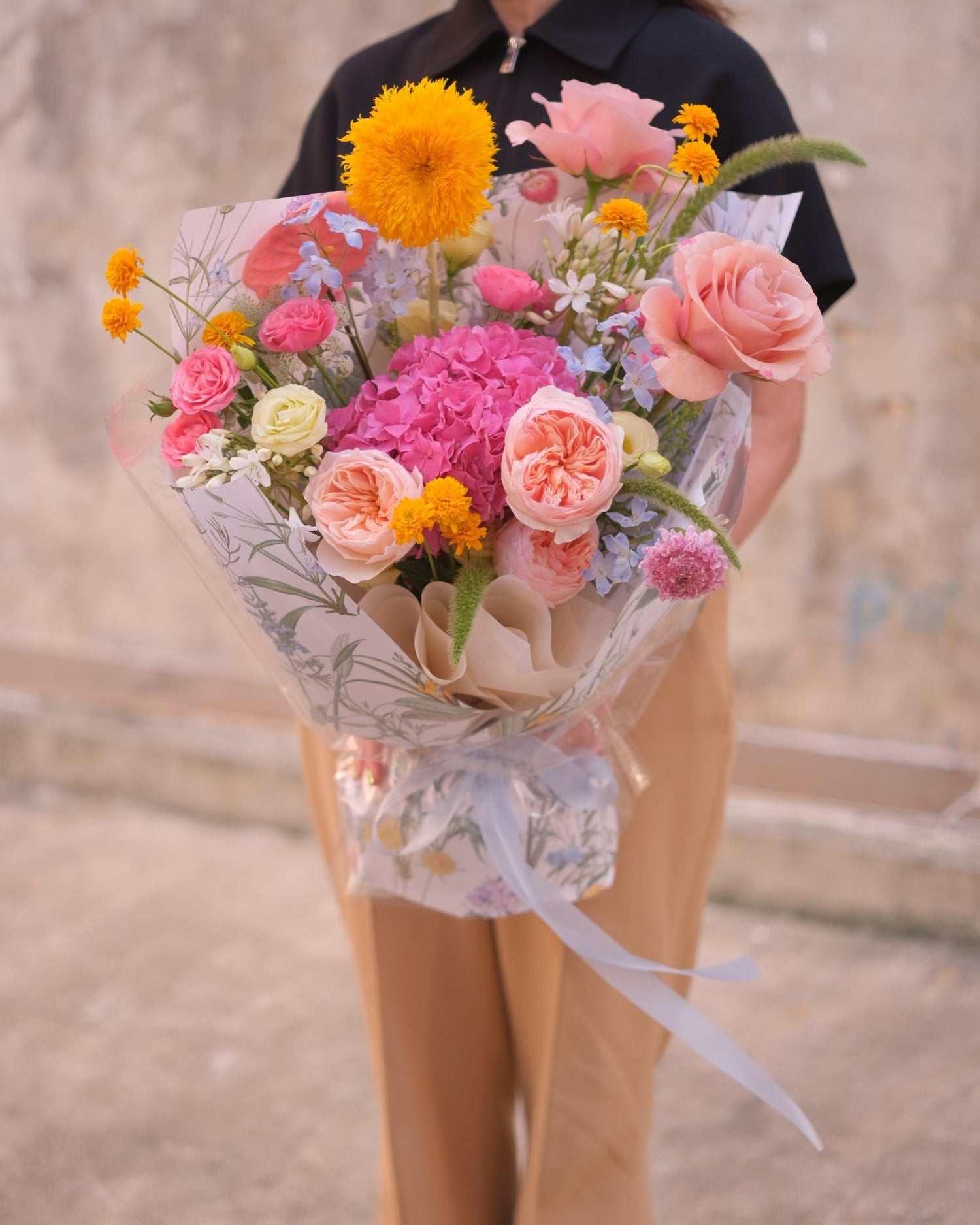 Pink Dream |Pink Hydrangea - Fresh Flowers - Bouquet - Anniversary - Birthday - Bouquet - 1