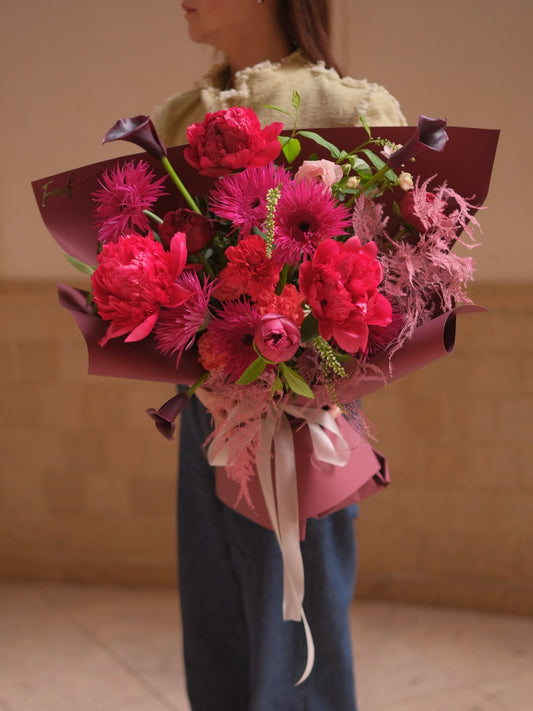 Ruby Elegance | Red Peony - 2026Mday - 