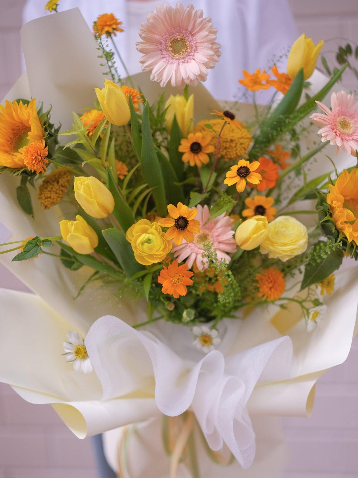 Sunlit Yellow Tulip | Sunflower by Faful Florist Hong Kong