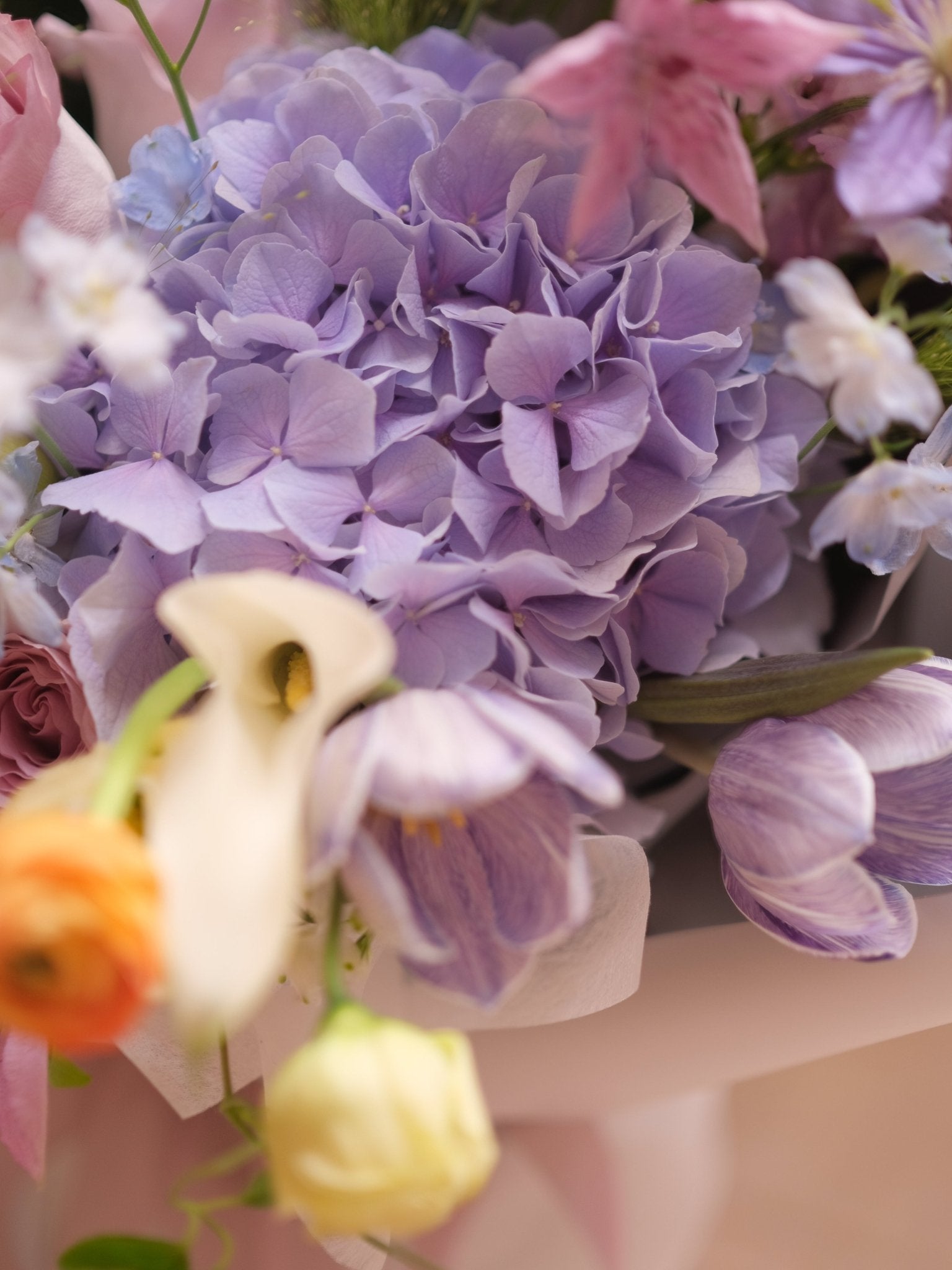 Violet Bliss |Purple Hydrangea - Fresh Flowers - Bouquet - Anniversary - Birthday - Bouquet - 3