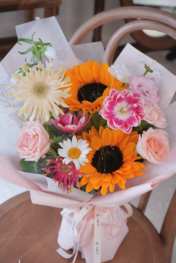 All the best | Sunflower - Fresh flowers,Sunflower- - - Bouquet - Graduation - 2