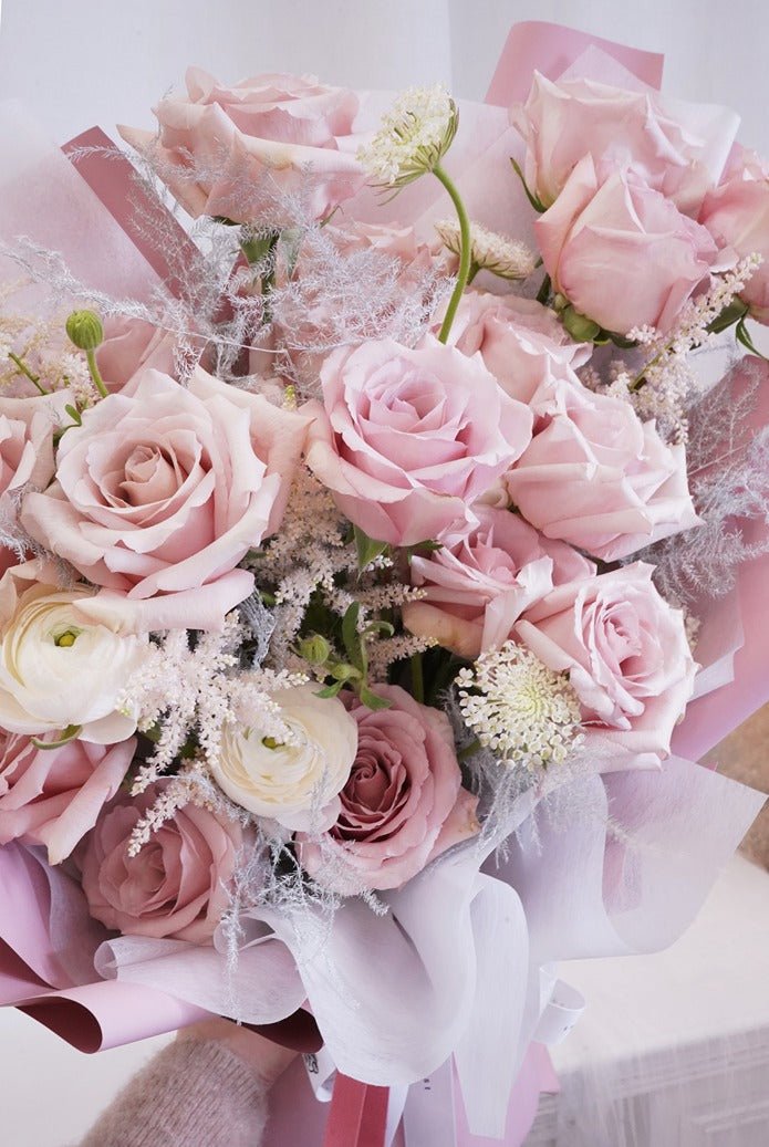 Creamy Blush Pink - Fresh Flowers - Bouquet - Birthday - Bouquet - Romance - 7