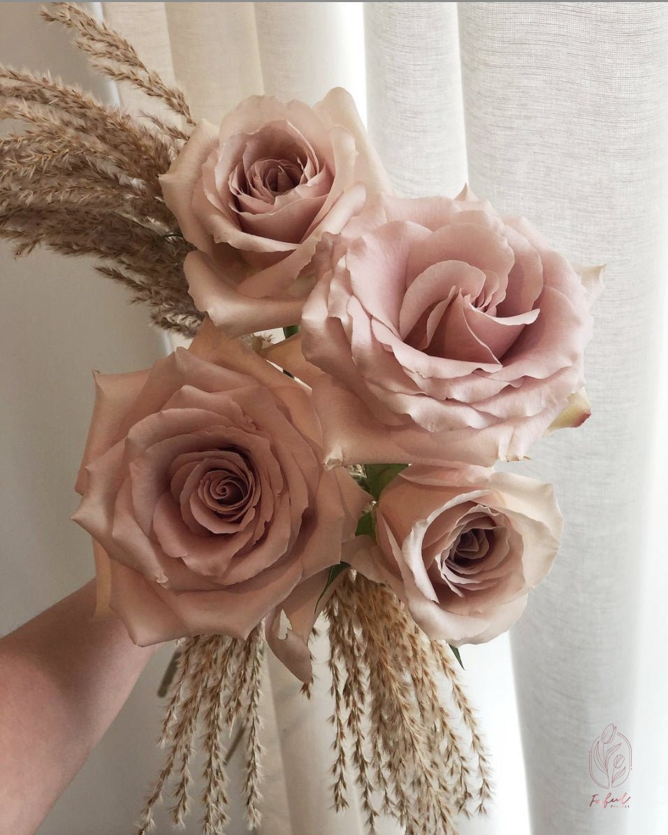 Creamy Blush Pink | Quicksand Rose - Fresh flowers, Roses- 30stems - - Bouquet - Rose - 2