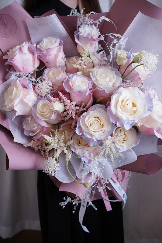 Dreamy | Unicorn Rose - Fresh flowers, Roses- 10 Stems - - Bouquet - Rose - 1
