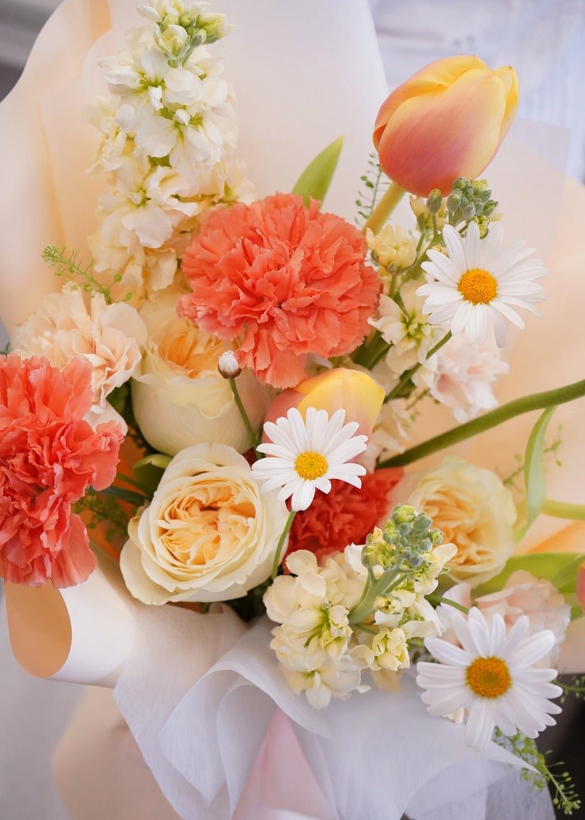Joyful | Butter Cup Rose - Fresh flowers, Tulips,Roses- Standard - - 2023Mday - Bouquet - 3