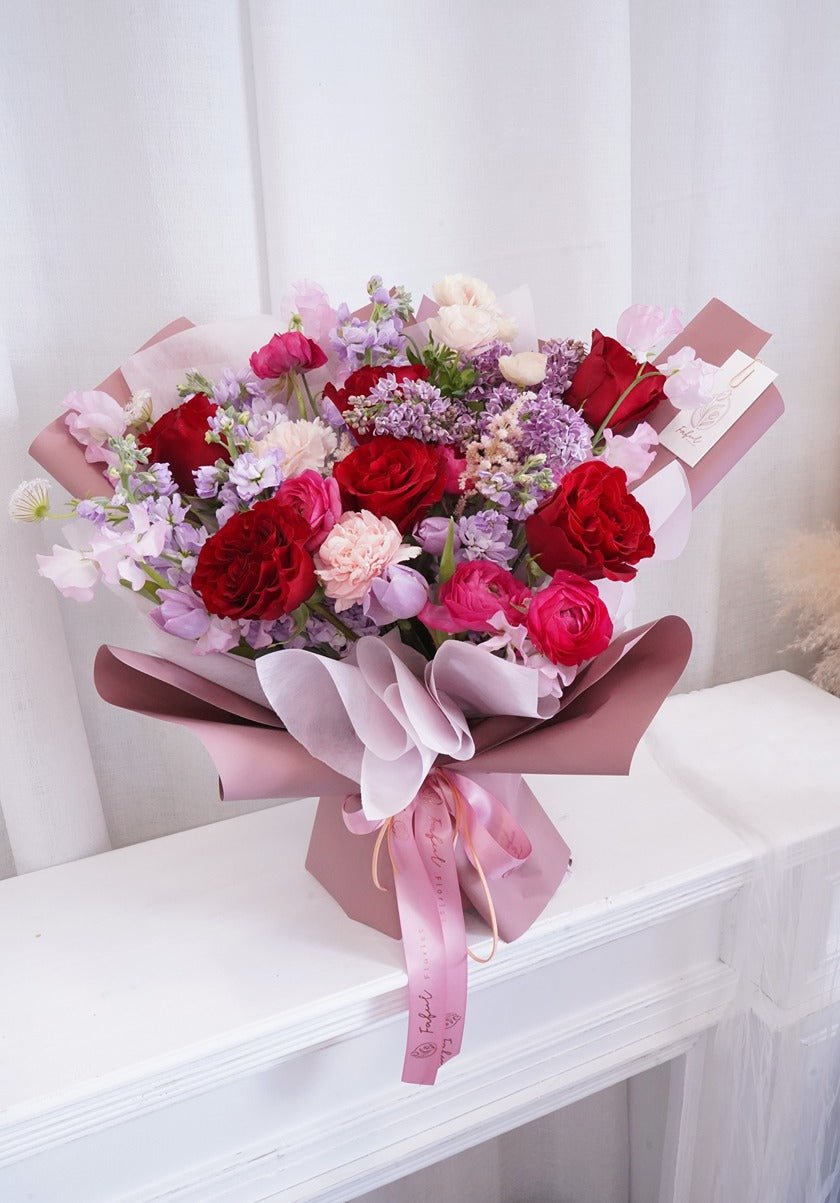 Love You (Red Rose) - Fresh Flowers - Bouquet - Bouquet - For Mum - Red Rose