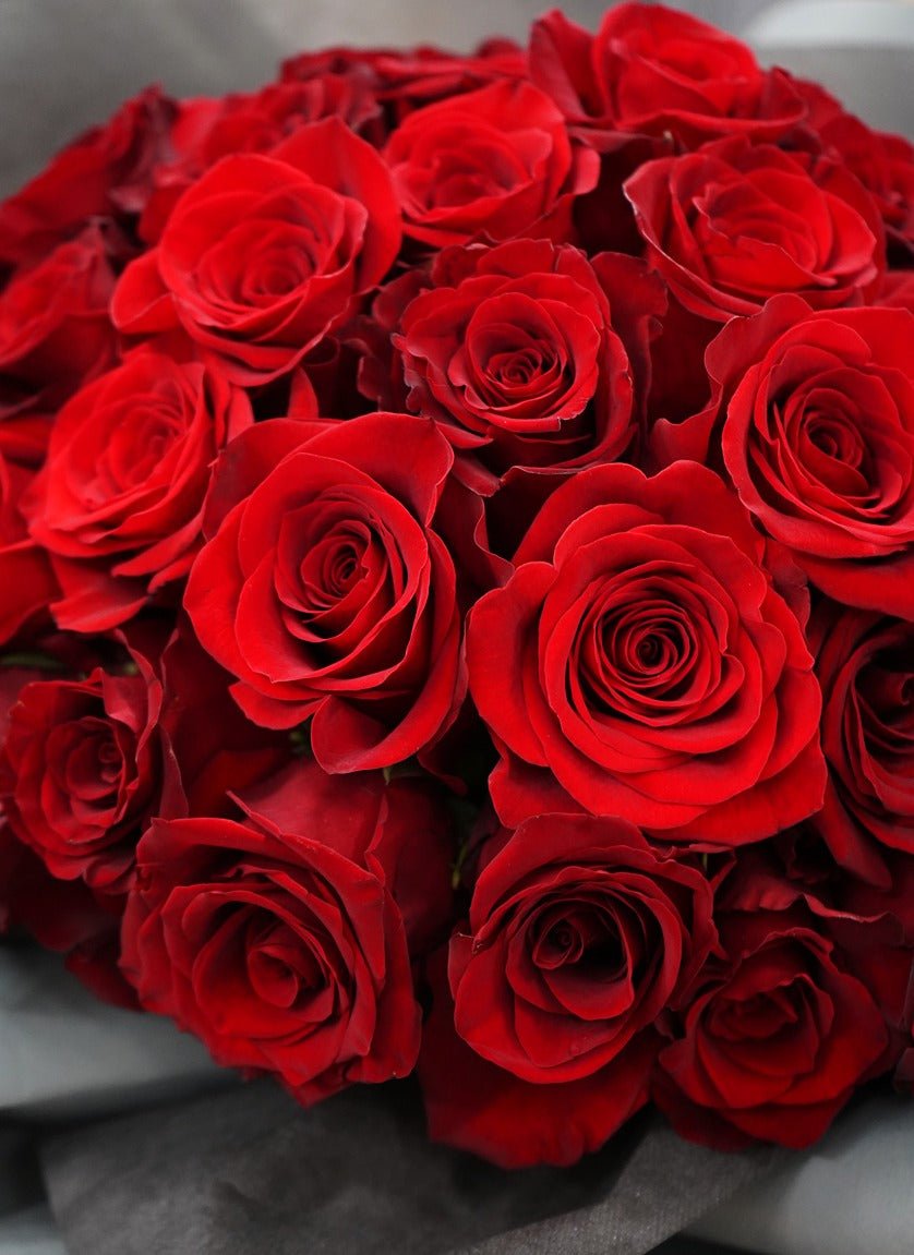 Red Rose (50 Stems) - Fresh flowers, Roses- - - Bouquet - Proposal - 3