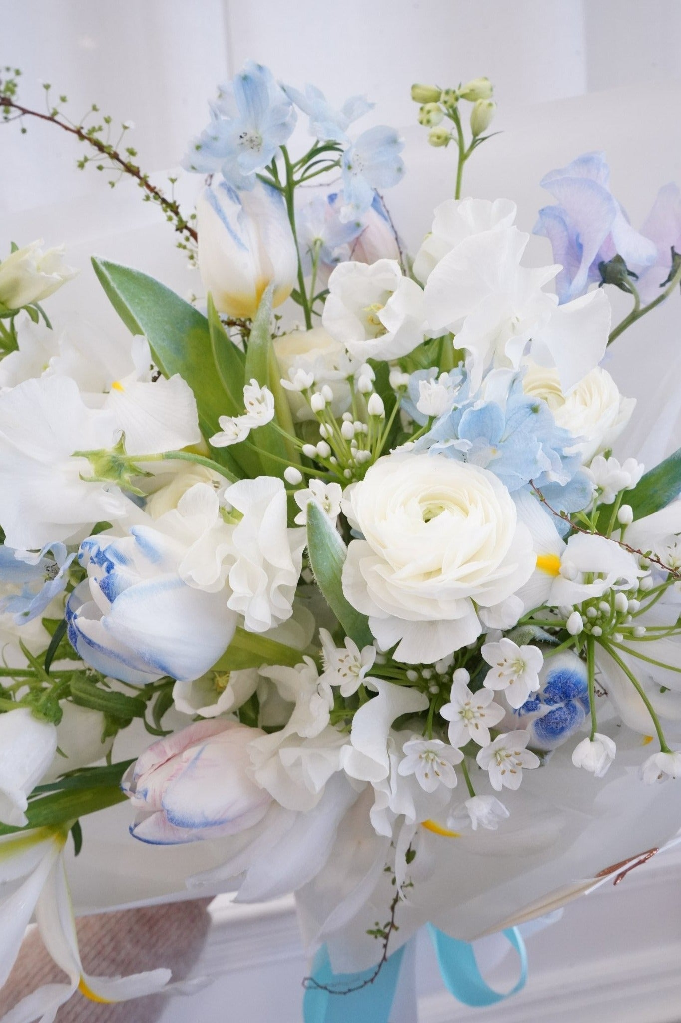Sky Blue | Frozen Tulip - Fresh flowers, Tulips- 11 Stems - - 2024vday - Bouquet - 2